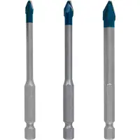 Bosch Jeu de forets EXPERT HEX-9 Hard Ceramic, 5 x 90 ; 6 x 90 ; 8 x 90 mm, 3 pièces.