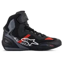 Alpinestars Faster-3 Rideknit Noir Gris Bright Rouge Chaussures Taille US 8