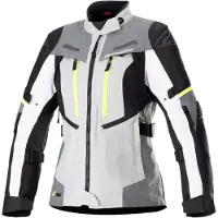 Alpinestars Stella Bogota Pro Drystar veste textile imperméable moto pour femme, gris, XL
