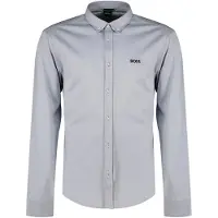 BOSS Motion 10263169 Green Long Sleeve Shirt Gris S Homme