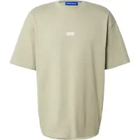 HUGO T-Shirt 'Nalono' beige foncé / blanc
