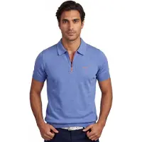 New Zealand Polo bleu en coton