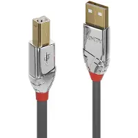 Lindy 36642 câble USB 2 m USB 2.0 USB A USB B Gris