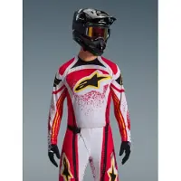 Alpinestars Maillot Techstar Nomur 2026 Light Gray Red Black, Taille: XL