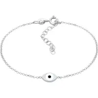 Elli Bracelet 'Evil Eye' noir / argent