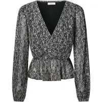 Pepe Jeans pour femme. PL3051290 Chemisier Lethe noir (XL), Casuel, Polyester, Manche longue