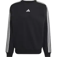 Adidas Essentials 3 Stripes Fleece Sweatshirt Noir M Homme
