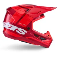 Alpinestars S-M7 Core Rouge Casque Motocross Taille XS