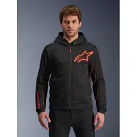Alpinestars Veste CHROME AIR SPORT, (noir/rouge fluo, taille XL)