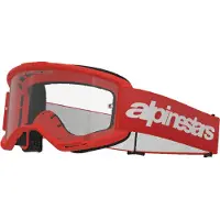 Alpinestars Masque Vision 3 Wordmark Red Clear, Taille: One Size
