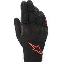 Alpinestars Gants S-Max Drystar Black Red Fluo