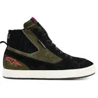 Alpinestars Stated, chaussures Drystar ,Noir/Blanc/Vert Foncé ,12 US