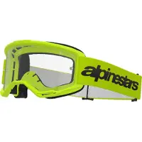 Alpinestars Masque Vision 3 Wordmark Yellow Fluo Clear, Taille: One Size