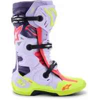 Alpinestars Bottes Tech 10 Supervented Purple Yellow Fluo Diva Pink