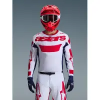 Alpinestars Maillot Racer Riway 2026 White Blue Red, Taille: XXL