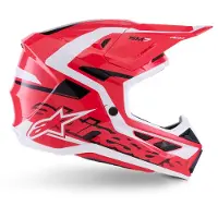 Alpinestars Casque SM7 Deed, rouge/bleu/noir/blanc, taille : XS