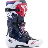 Alpinestars Bottes Tech 10 Supervented Night Navy White Rainbow