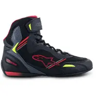 Alpinestars Faster-3 Rideknit Noir Rouge Jaune Fluo Chaussures Taille US 12