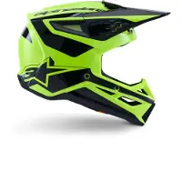 Alpinestars S-M3 Heat Casque De Cross Noir/Jaune M unisex