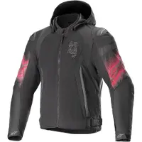 Alpinestars bunda ZACA AIR VENOM WATERPROOF, (černá/červená fluo, vel. L)