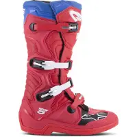 Alpinestars Tech 5 Boots Bright Red Dark Red Blue Taille US 11