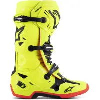 Alpinestars Tech 10 Boots Yellow Fluo Black Red Fluo Taille US 7