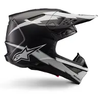 Alpinestars Supertech S-M10 Ampress Helmet Ece 22.06 Black White Matt Taille M