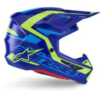 Alpinestars Kask Sm7 Deed Niebiesko/Żółty rozmiar: 2XL
