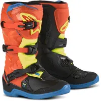 Alpinestars Bottes Tech 3S Junior Orange Fluo Enamel Blue Yel Fl