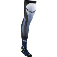 Alpinestars Chaussettes Pour Genouillères Night Navy Yellow Fluo, Taille: L/XXL