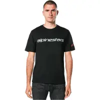Alpinestars T-Shirt Linear Wordmark 2.0 CSF Black Grey Red, Taille: XL