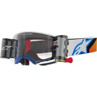 Alpinestars Masque Supertech Corp Système Roll-Off Blue Orange Clear Roll Off, Taille: One Size