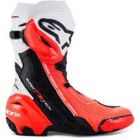Alpinestars Bottes Ventilées Supertech R Black White Red Fluo