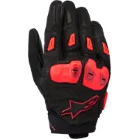 Alpinestars SP X 7, gants ,Noir/Rouge Foncé/Rouge Néon ,M