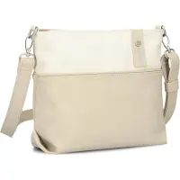 Zwei Sacs à main 'JANA J8' beige / blanc