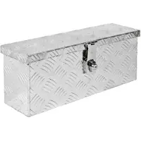 Trucky Truck Box Caisse de Transport Remorque Boîte à Outils Chequer Plaque en Alu D015