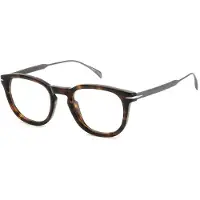 David Beckham Lunettes de Vue DB 7122 49/22/150 Havana dark ruthenium Acetate frames MAN DB 7122