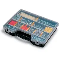 Terry Store-Age Organizer Compartments With Lid 16 Divisions Noir