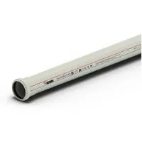 Rehau RAUPIANO PLUS, tuyau d'évacuation, DN 125, barre avec 1 pièce.