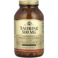 Solgar , Taurine, 500 mg, 250 Gélules Végétales