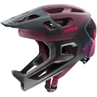 Uvex Casque React Jr. FullFace, intégral, enfant, couleur cranberry mat, référence S41.4.698.0315