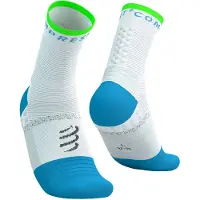 Compressport Chaussettes Pro Marathon V2.0 Blanc Bleu, Taille T3