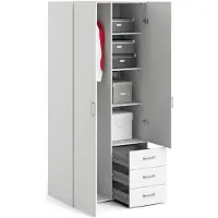 Giga 10640 Armoire SPACE Armoire à portes blanches