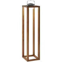 FABAS LUCE Lampe De Table Led Blend 3W 320Lm 3000K Ip54 AvecTactile, Structure En Métal Et Bois, Finition Noyer - Ideal Lux