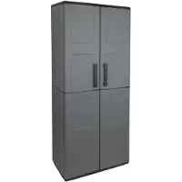 Dmora Free Broom Cupboard 68x37x163 Cm Gris