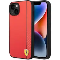 Pricenet FEHCP14SAXRE iPhone 14 6,1" czerwony/red hardcase carbone (Apple iPhone 14), Coque pour téléphone portable, Rouge
