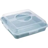 Keeeper Boîte À Sandwichs - - Enrico - Polypropylène - Nordic Blue - 34,5 X 34,5 X 10,5 Cm