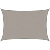 vidaXL Voile d'ombrage 160 g/m² rectangulaire gris clair 3x4,5 m PEHD