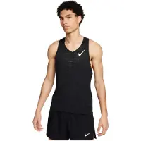 Nike Running - Débardeur ultra-léger et respirant - M Dri-Fit ADV Aeroswift Singlet Black Summit White pour Homme - Taille XL - Noir