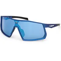 Adidas Sport Kentro Sunglasses Bleu Blue Mirror/CAT3